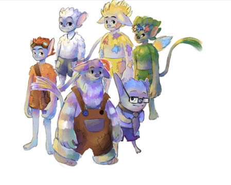 Trollen som är framtagna till rapporten. Illustratör: Emil Uhrqvist