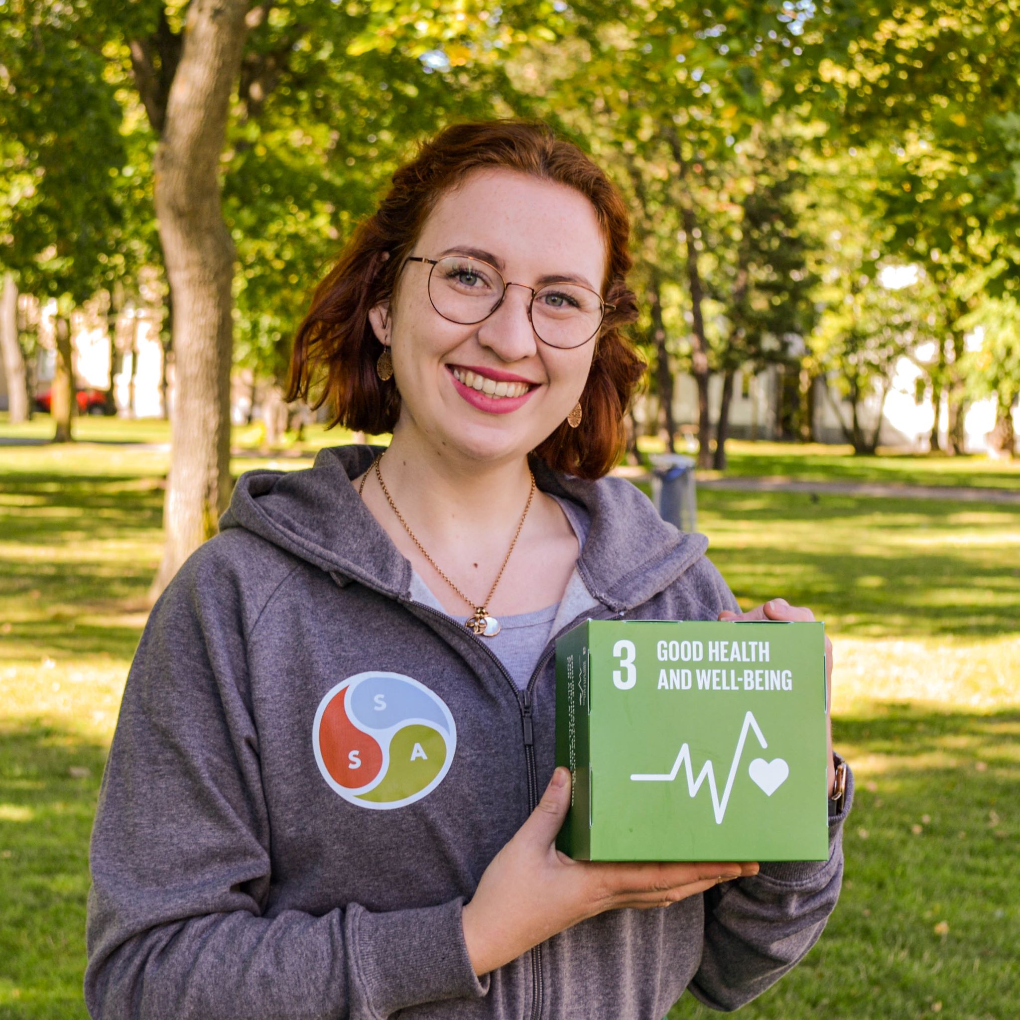 Carlotta Schäfer, ordförande för SSA på JU.